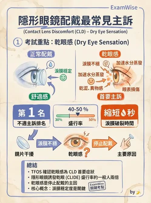 驗光生 - 乾眼、沉積物與結膜過敏反應 - AI 圖文解析預覽