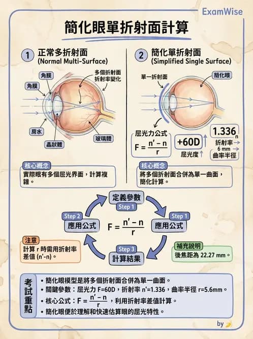 驗光生 - 薄透鏡成像特性與光線追跡 - AI 圖文解析預覽