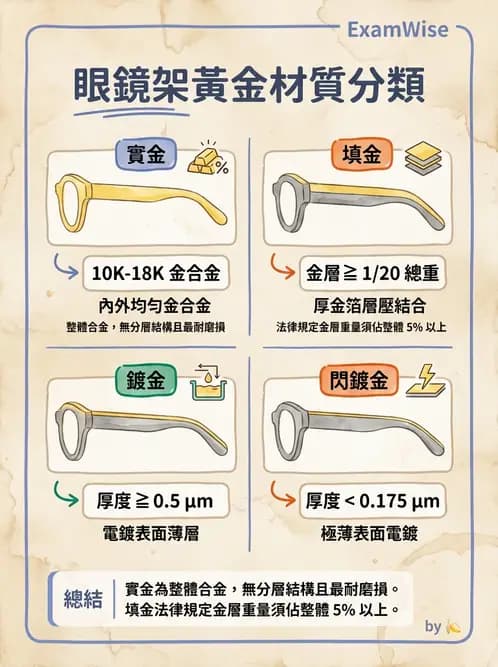 驗光生 - 鏡架材料、規格測量與特殊用途眼鏡 - AI 圖文解析預覽
