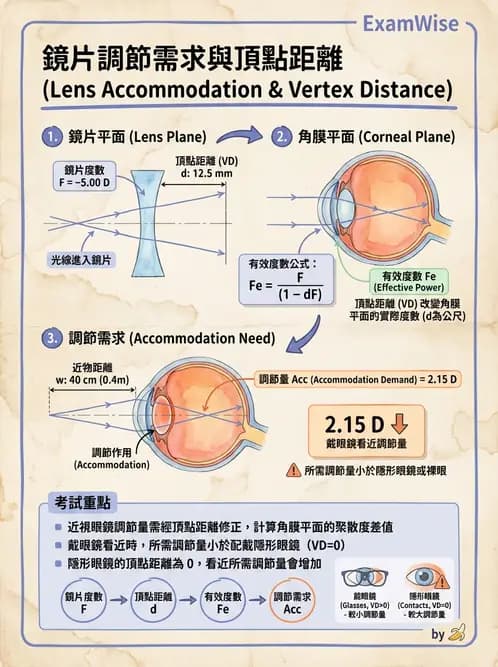 驗光生 - 調節、老花眼與臨床眼光學應用 - AI 圖文解析預覽