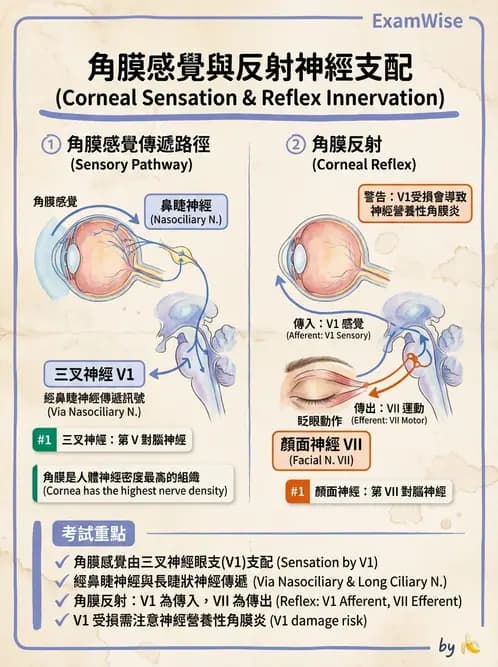 驗光生 - 眼外肌解剖與運動神經支配 - AI 圖文解析預覽
