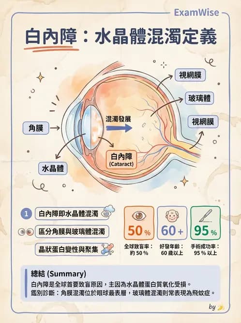 驗光生 - 青光眼與水晶體疾病 - AI 圖文解析預覽