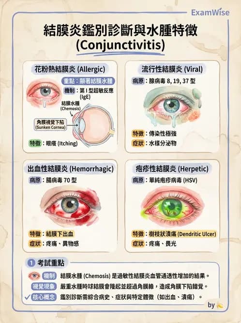 驗光生 - 角膜、結膜與眼前段疾病 - AI 圖文解析預覽