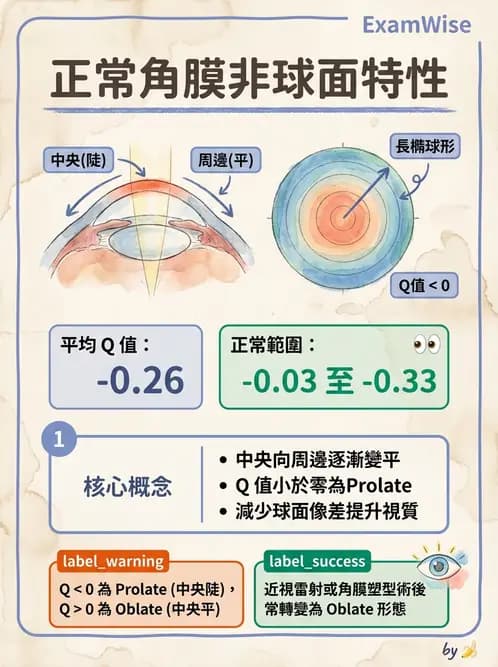 驗光生 - 角膜弧度與地形圖檢查 - AI 圖文解析預覽