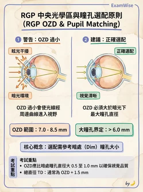 驗光生 - 硬式隱形眼鏡螢光染色評估與特殊臨床適應症 - AI 圖文解析預覽