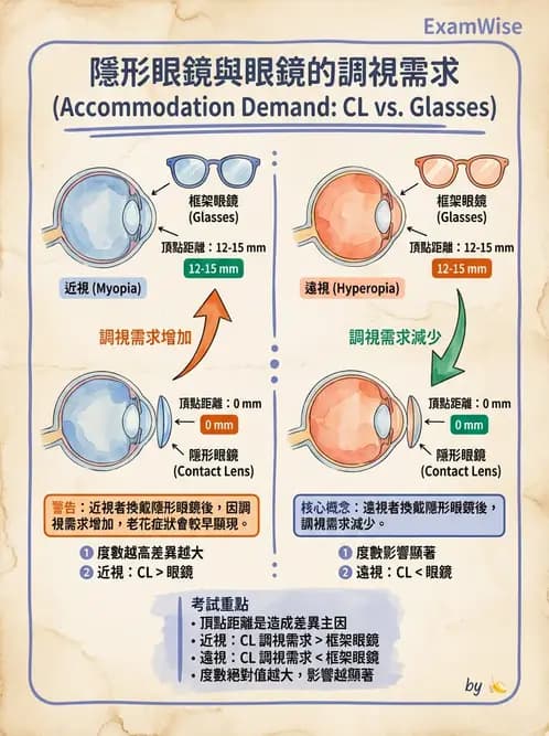 驗光生 - 眼鏡放大率與鏡片光學計算 - AI 圖文解析預覽