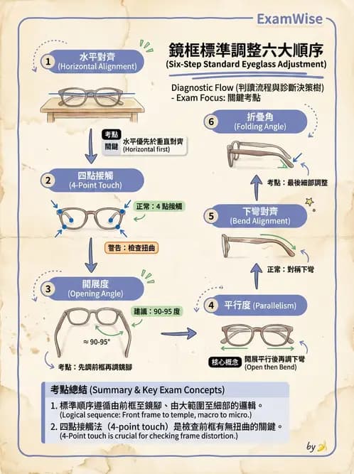 驗光生 - 鏡架調整與裝配實務 - AI 圖文解析預覽