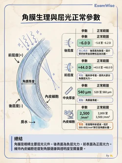 驗光生 - 角膜與鞏膜 - AI 圖文解析預覽