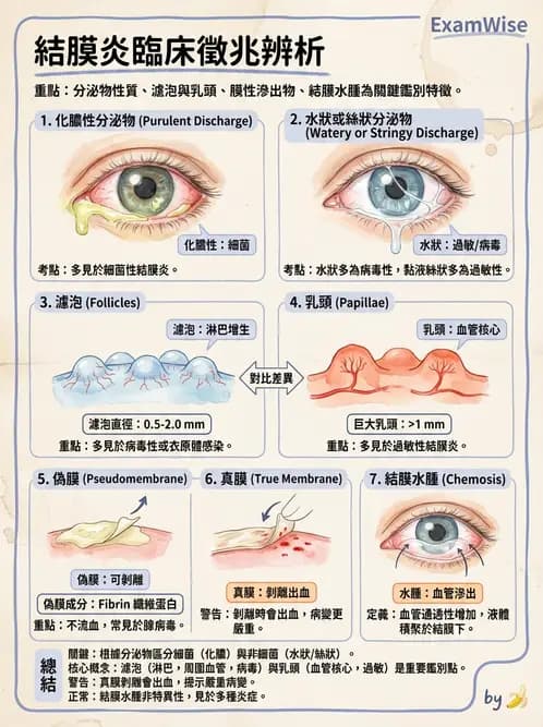 驗光生 - 角膜、結膜與眼前段疾病 - AI 圖文解析預覽
