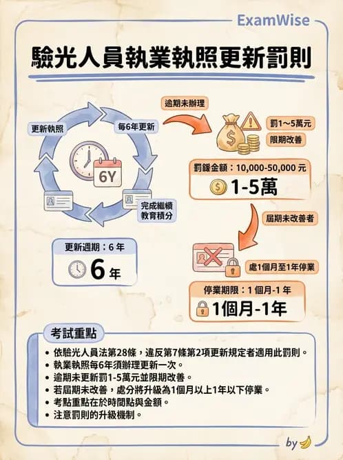 驗光生 - 執業登記、業務規範與違規罰則 - AI 圖文解析預覽