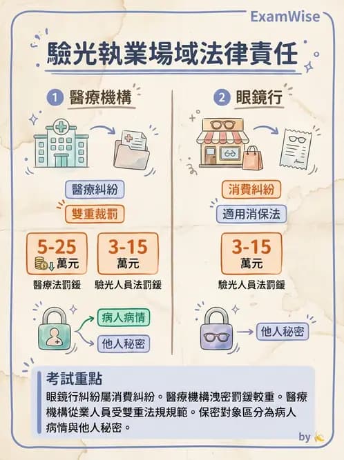 驗光生 - 執業登記、業務規範與違規罰則 - AI 圖文解析預覽