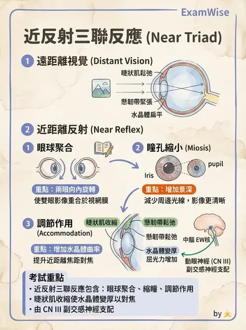 驗光生 - 眼球運動、內聚功能與瞳孔反應檢查 - AI 圖文解析預覽