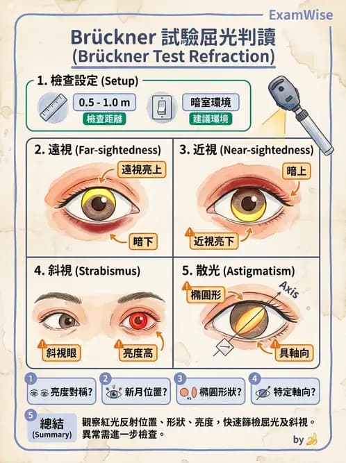 驗光生 - 視網膜檢影鏡操作原理、判讀與特殊檢查 - AI 圖文解析預覽