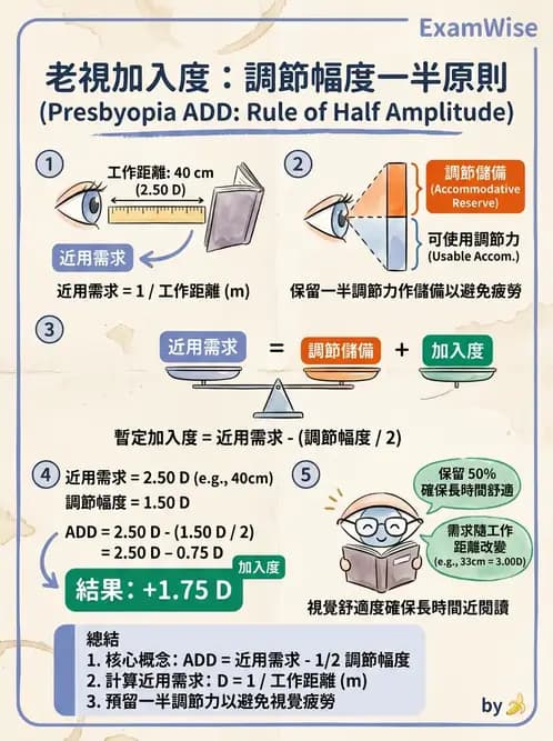 驗光生 - 近用加入度評估與處方計算 - AI 圖文解析預覽