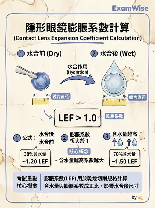 驗光生 - 鏡片材質特性與透氧性 - AI 圖文解析預覽