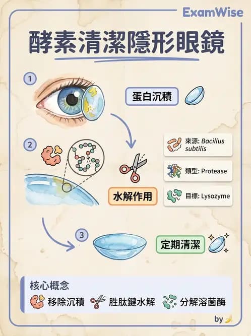 驗光生 - 隱形眼鏡護理液成分與防腐劑 - AI 圖文解析預覽