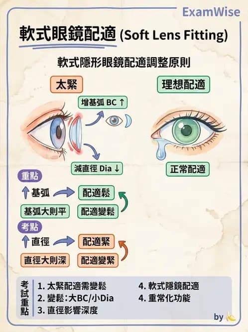 驗光生 - 軟式鏡片配適評估與臨床調整 - AI 圖文解析預覽