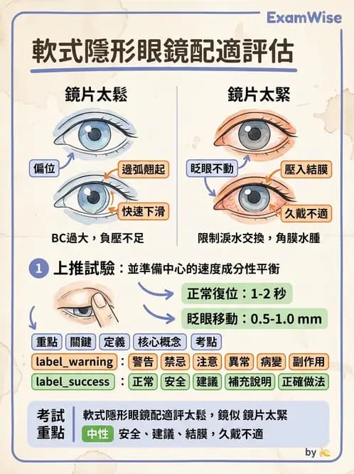 驗光生 - 軟式鏡片配適評估與臨床調整 - AI 圖文解析預覽
