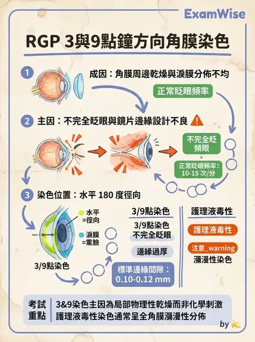 驗光生 - 硬式隱形眼鏡螢光染色評估與特殊臨床適應症 - AI 圖文解析預覽
