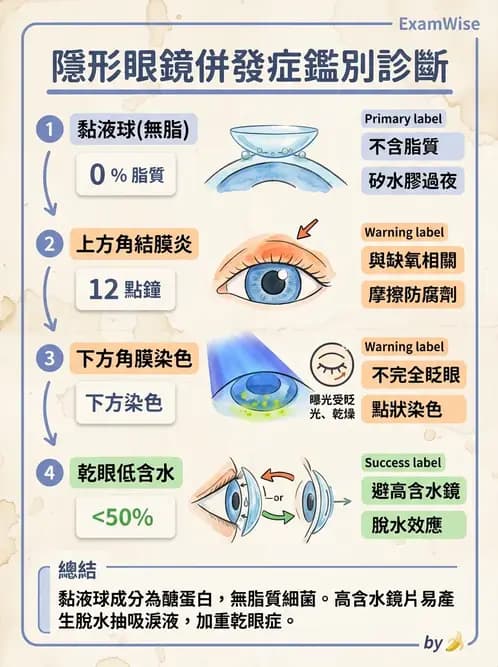 驗光生 - 角膜表面機械性損傷與染色 - AI 圖文解析預覽