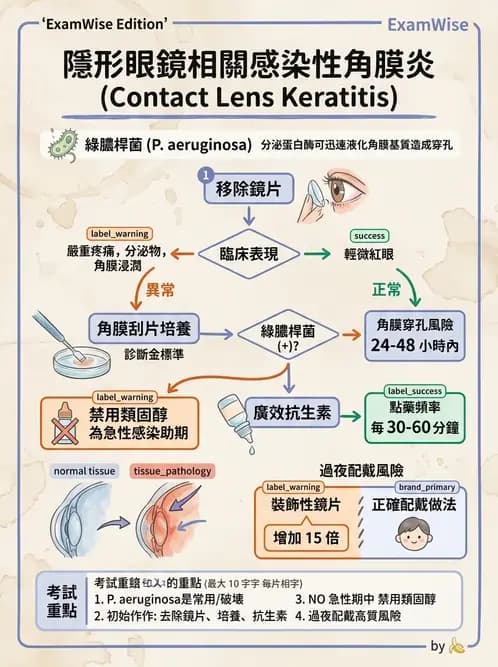 驗光生 - 感染性與炎症性角膜結膜炎 - AI 圖文解析預覽
