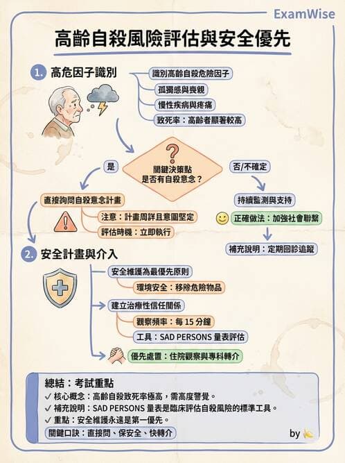 護理師 - 老年精神疾患 - AI 圖文解析預覽