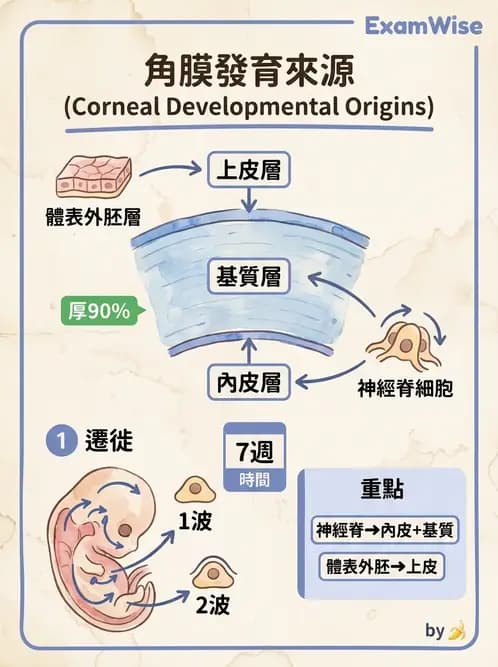 驗光生 - 眼球胚胎發育 - AI 圖文解析預覽