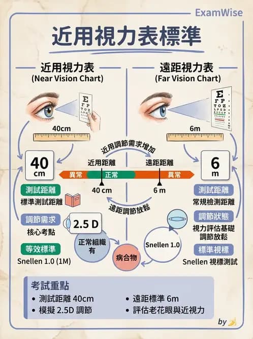 驗光生 - 視力表原理、記錄與對比敏感度 - AI 圖文解析預覽