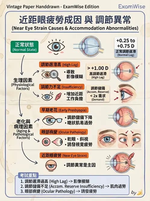 驗光生 - 調節機制與幅度量測原理 - AI 圖文解析預覽