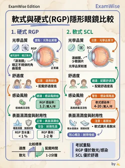 驗光生 - 鏡片設計、結構與臨床選用 - AI 圖文解析預覽