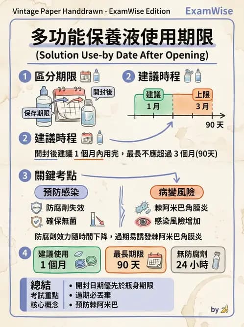 驗光生 - 隱形眼鏡消毒系統與感染控制 - AI 圖文解析預覽