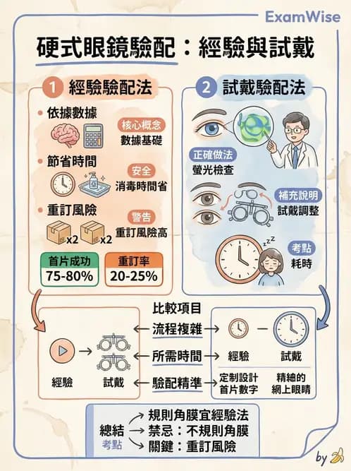 驗光生 - 硬式隱形眼鏡驗配原則與臨床決策 - AI 圖文解析預覽