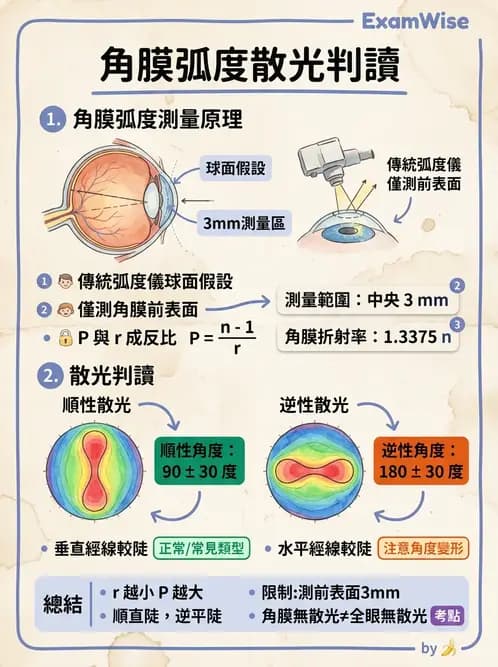 驗光生 - 眼前段檢查與角膜測量 - AI 圖文解析預覽