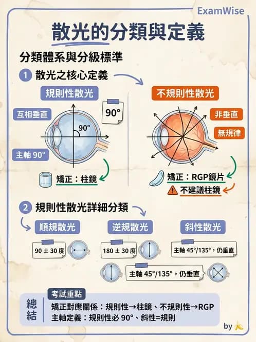 驗光生 - 散光分類與類型判斷 - AI 圖文解析預覽