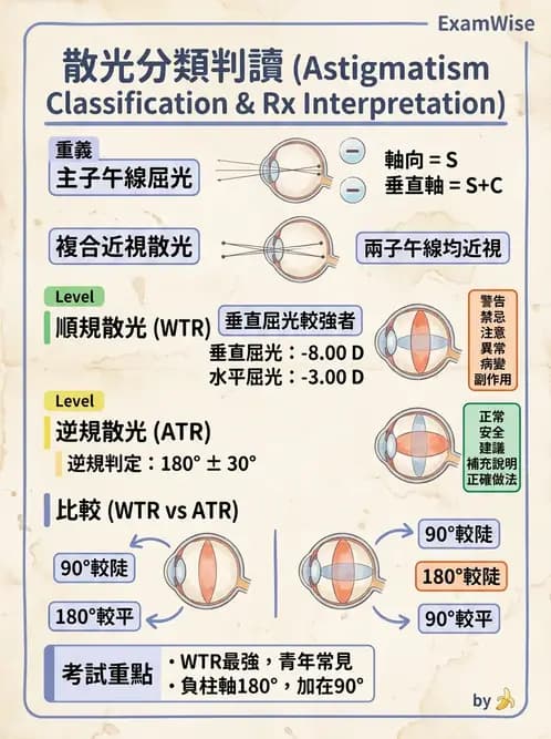 驗光生 - 散光分類與類型判斷 - AI 圖文解析預覽