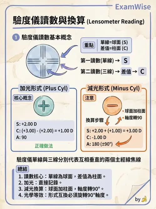 驗光生 - 驗度儀使用、PD量測與鏡框配製參數 - AI 圖文解析預覽