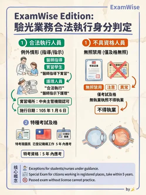 驗光生 - 驗光人員業務範圍與未成年人驗光規定 - AI 圖文解析預覽