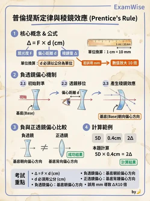 驗光生 - 球面度數確認與紅綠測試 - AI 圖文解析預覽