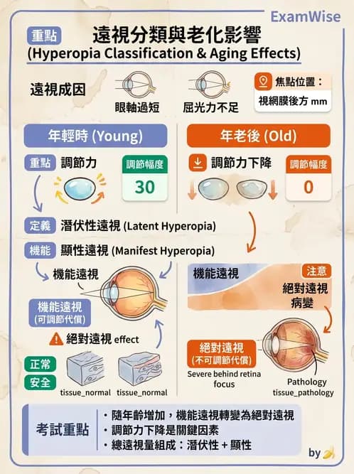 驗光生 - 近視與遠視的分類、成因及眼球光學基礎 - AI 圖文解析預覽