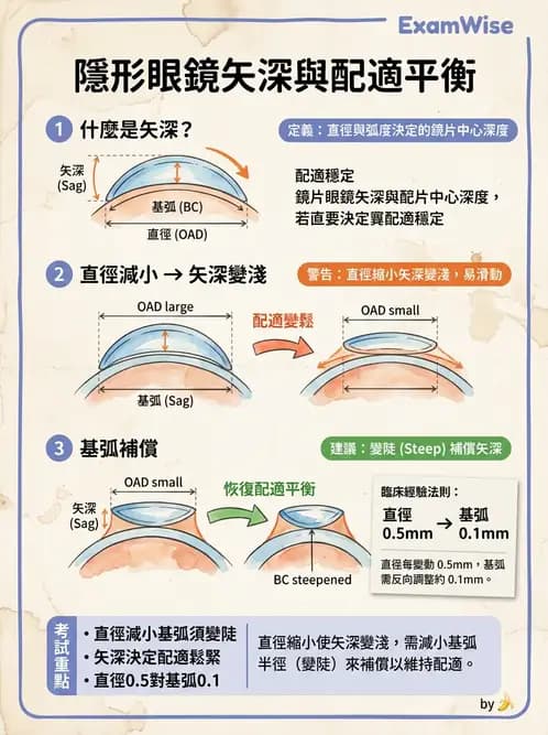 驗光生 - 硬式隱形眼鏡鏡片設計參數 - AI 圖文解析預覽