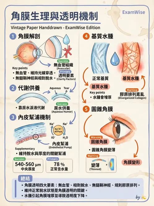 驗光生 - 角膜缺氧與結構性變化 - AI 圖文解析預覽