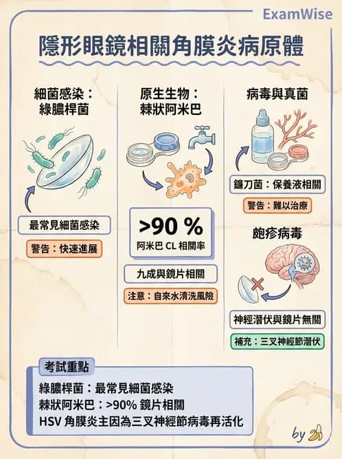 驗光生 - 感染性與炎症性角膜結膜炎 - AI 圖文解析預覽