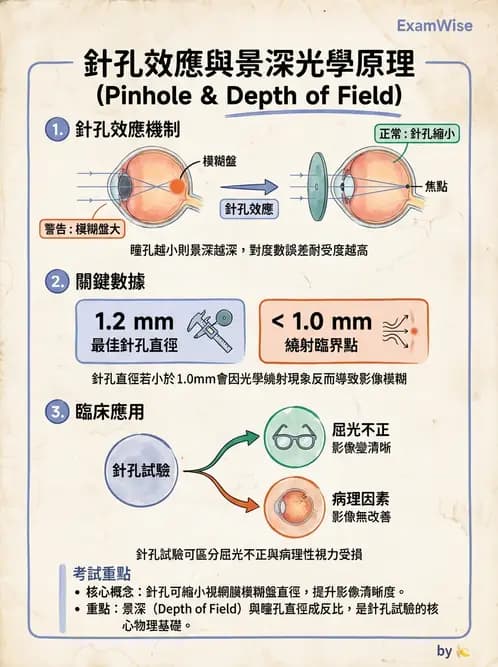 驗光生 - 調節、老花眼與臨床眼光學應用 - AI 圖文解析預覽