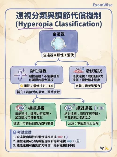 驗光生 - 調節、老花眼與臨床眼光學應用 - AI 圖文解析預覽
