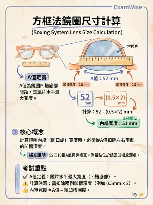 驗光生 - 鏡架材料、規格測量與特殊用途眼鏡 - AI 圖文解析預覽