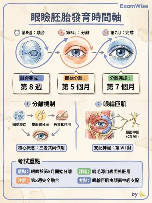 驗光生 - 眼窩骨解剖、眼瞼與結膜 - AI 圖文解析預覽