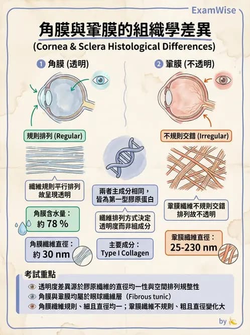 驗光生 - 角膜與鞏膜 - AI 圖文解析預覽