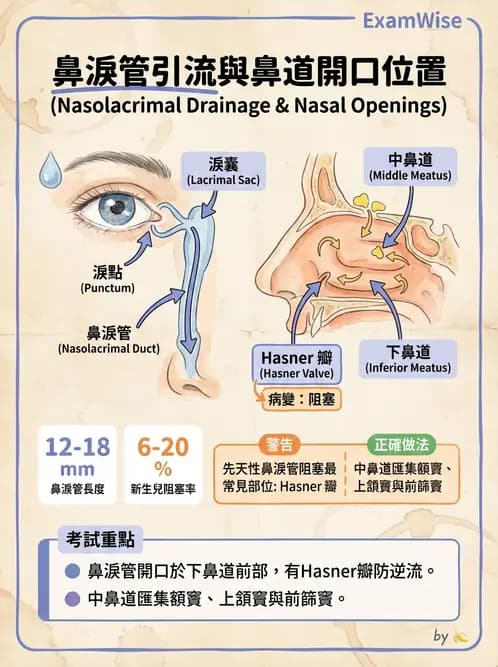 驗光生 - 淚器系統解剖與生理 - AI 圖文解析預覽