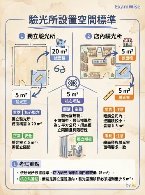 驗光生 - 驗光所設立資格與設置標準 - AI 圖文解析預覽