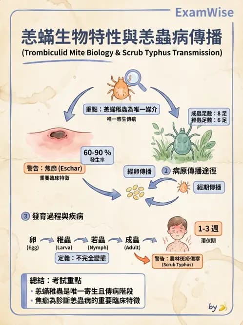 護理師 - 寄生蟲概論 - AI 圖文解析預覽